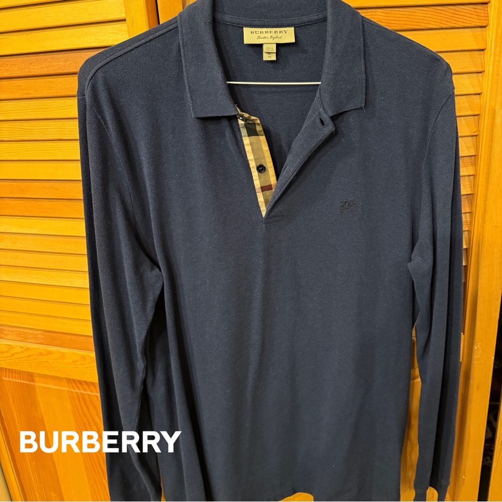 Burberry Dark Blue Polo Shirt